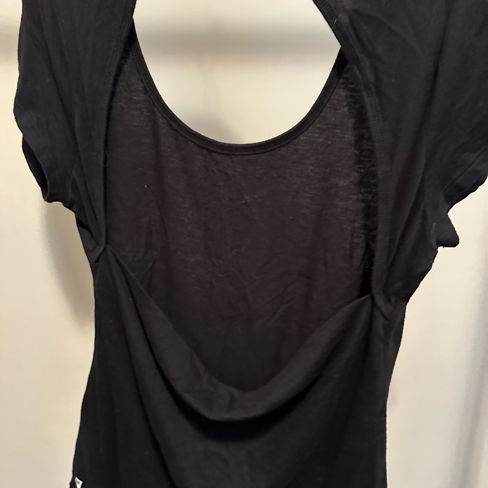 Black cutout tee